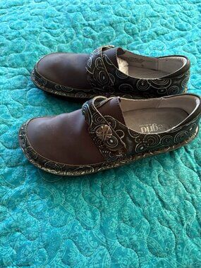 Alegria Clog Navy Blue Mary Jane Shoes Women's Size 39/9